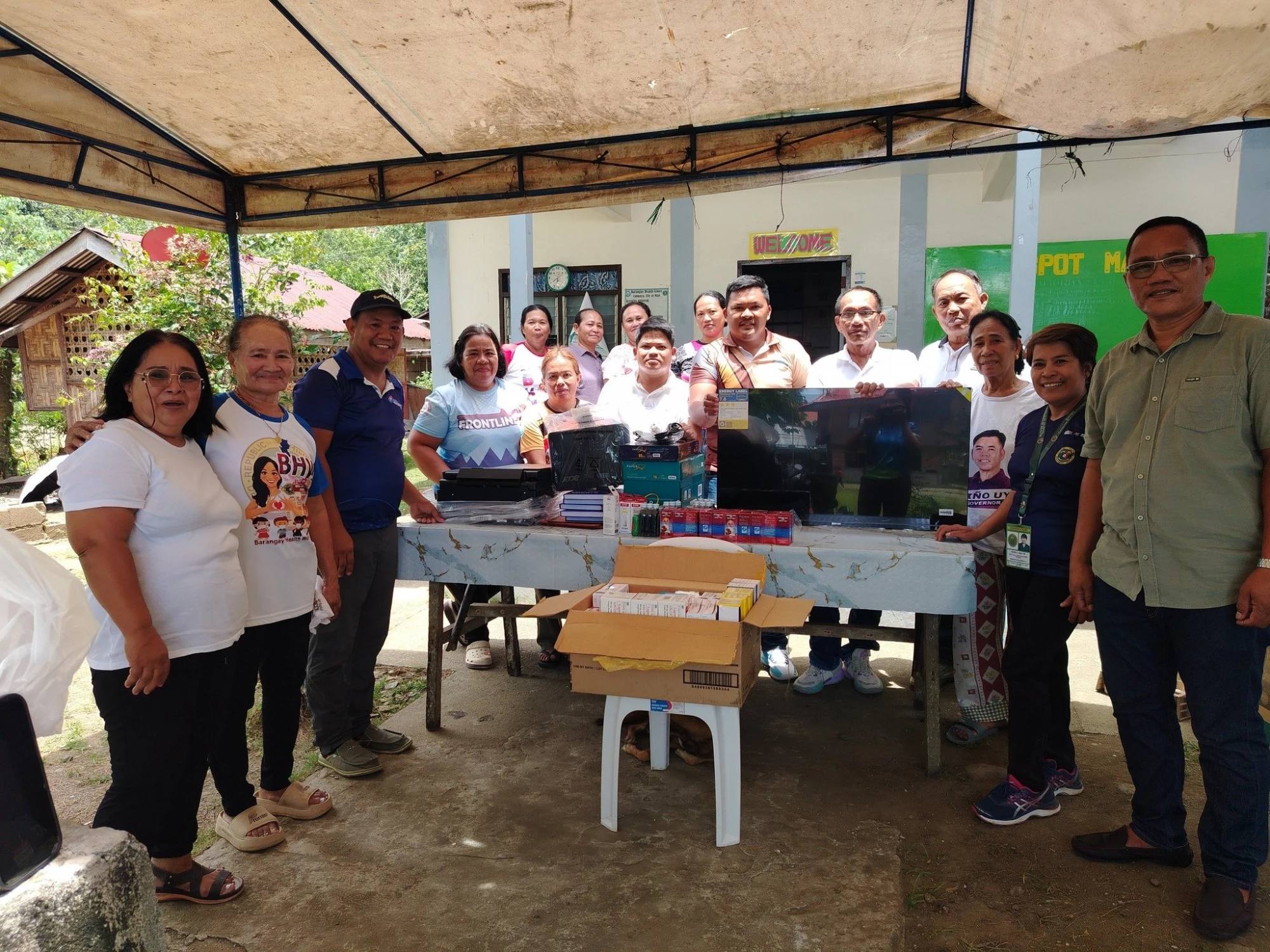 HMC Supplies Medicines, Data Equipment to Health Centers in Five Barangays