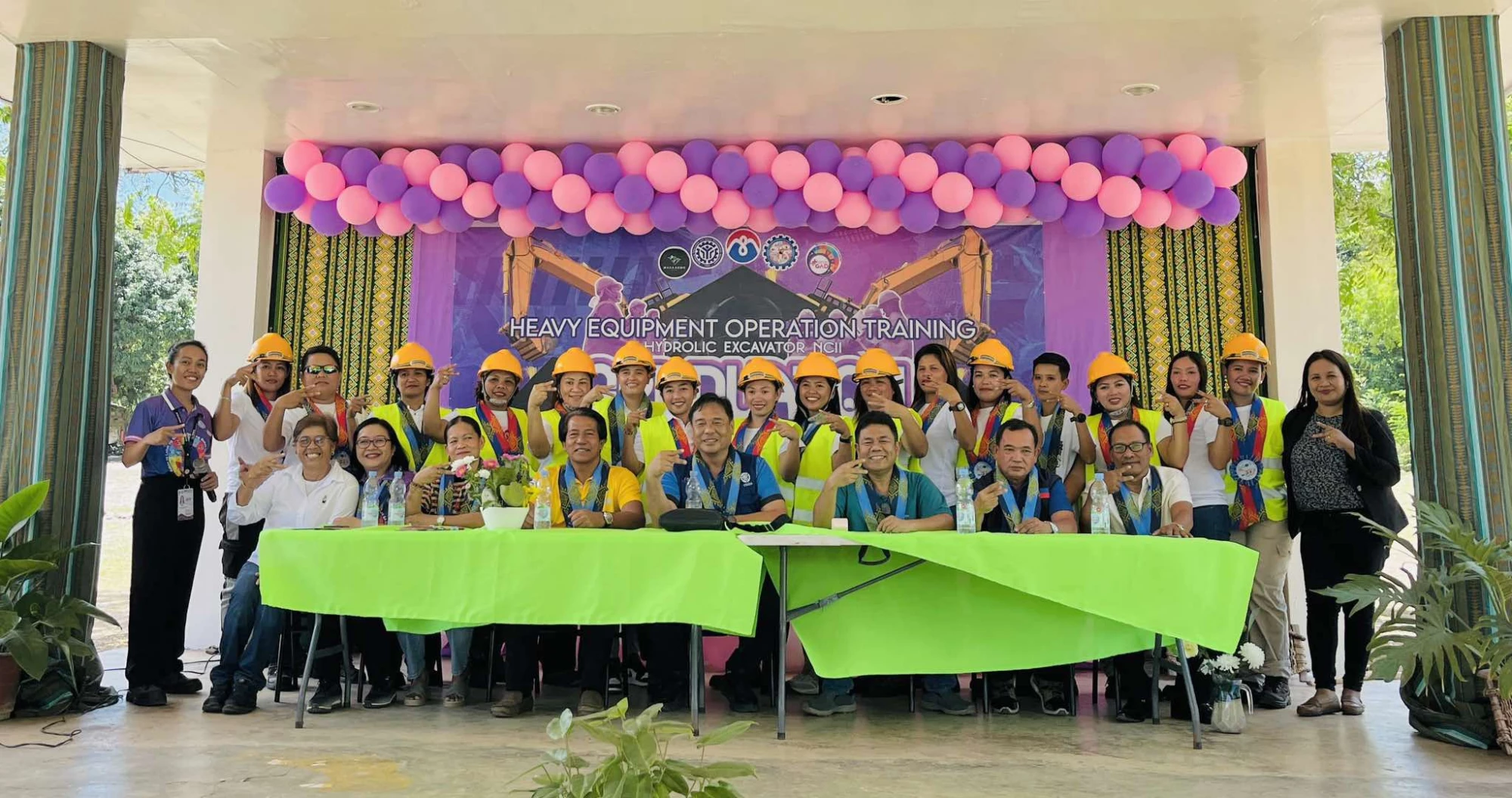 Women of Macambol & Cabuaya Trained in TESDA NC II Excavator Operations